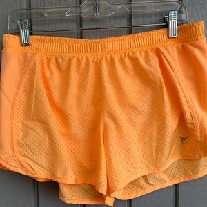Old Navy creamsicle orange running shorts, size M
